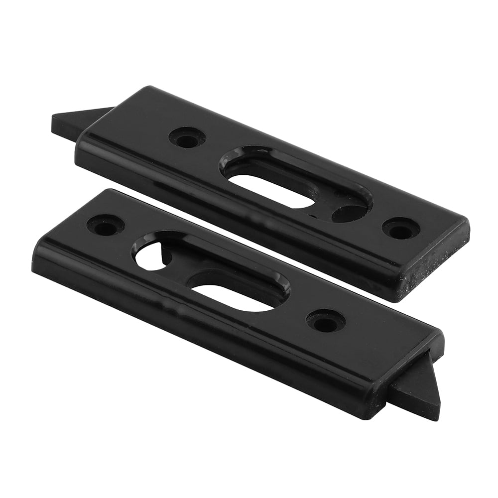 Tilt Latch, springloaded, Black, Plastic, 21/16 in. Hole Centers (2
