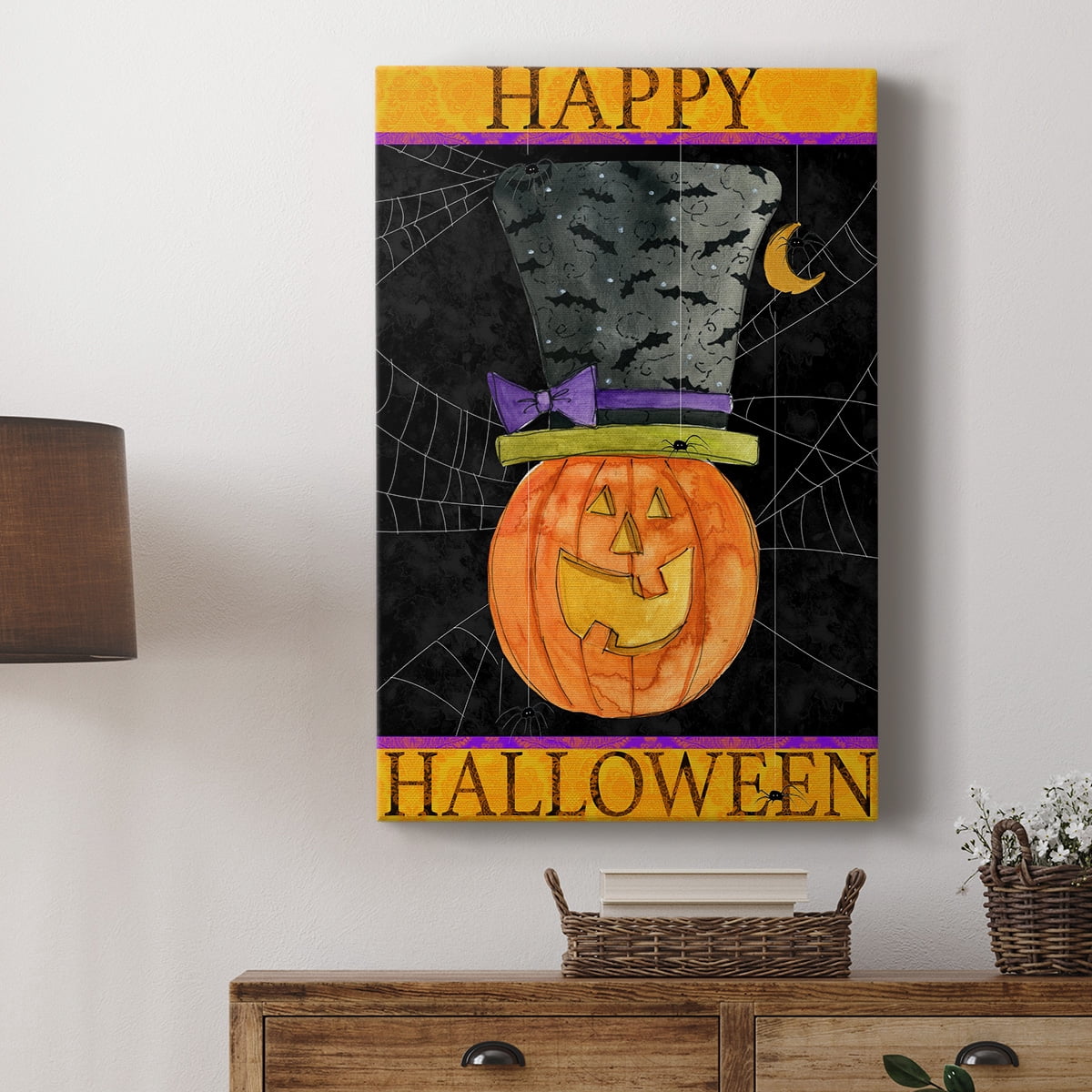 Happy Halloween Premium Gallery Wrapped Canvas - Ready to Hang