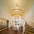 thumbnail image 3 of LovingAHome Antique Brass Wagon Wheel Chandelier 60" Wide Farmhouse Rustic 54-Light Fixture for Living House Foyer Dining Room Entryway, 3 of 9