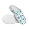 thumbnail image 3 of Fotbe Cool Giraffe Pattern Women's Fuzzy Curly Fur Memory Foam Loafer Slippers Indoor Outdoor Slippers Winter Home Shoes-37/38, 3 of 7