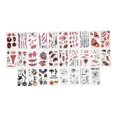 thumbnail image 2 of 28pcs Halloween Tattoo Stickers Scar Pumpkin Pattern Waterproof Fake Tattoo Stickers, 2 of 5