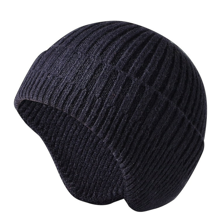 Bills Cold Weather Winter Hat Men Large Warm Cap Knit Hat Winter Earflap Men for Women Womens Knitted Baseball Caps Northwest Woolen Small Hat with