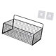 thumbnail image 1 of Cesta de almacenamiento para gabinete, organizador de pared colgante, estantes montados en la pared, estantes colgantes de pared M Negro con pegatina, 1 of 9