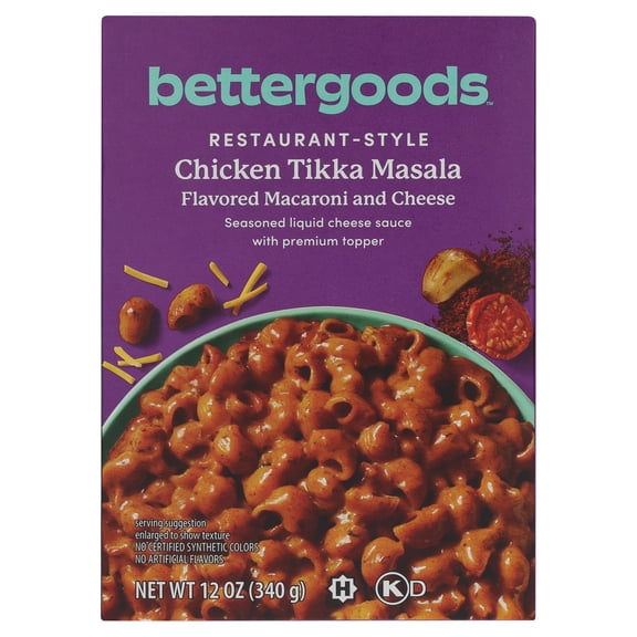 bettergoods Chicken Tikka Masala Flavored Macaroni and Cheese, 12 oz Box