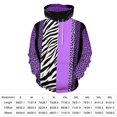 thumbnail image 2 of Animal Print Zebra Stripes-2 Men's Women Vintage 3D Hooded Sweatshirt - All-Season Loose Fit Streetwear, 2 of 6