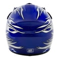 thumbnail image 3 of TCMT Helmet for Kids Blue Flame with Goggles and Gloves DOT Youth helmet for Atv Mx Motocross Offroad Street Dirt Bike M Size, 3 of 13