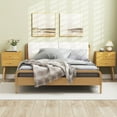 thumbnail image 2 of Giantex Nightstand W/2 Drawers, End Side Table w/Natural Legs for Small Spaces(2, Natural), 2 of 8