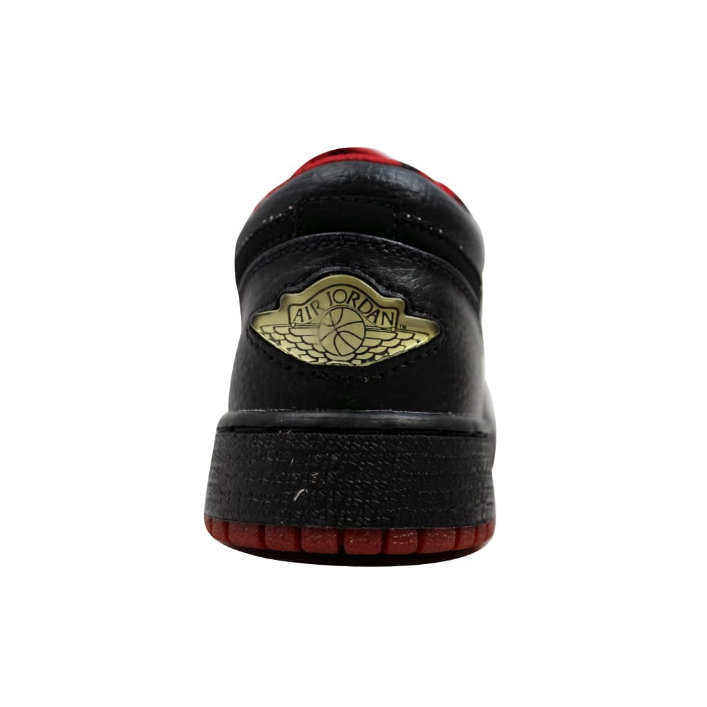 jordan 1 retro low black metallic silver varsity red