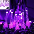 thumbnail image 3 of Solar String Lights, 19.2 Ft 8 Modes 30 Water Drop Led, Solar Lights Compatible With Garden, Fence, Patio, Party And Holiday (purple), 3 of 5