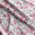 thumbnail image 1 of Soimoi Watercolor Floral Print, Silk Fabric, Decor Sewing Fabric by The Yard 42 Inch Wide,Decorative Fabric for Shirts Suits Ties, Pink, 1 of 5
