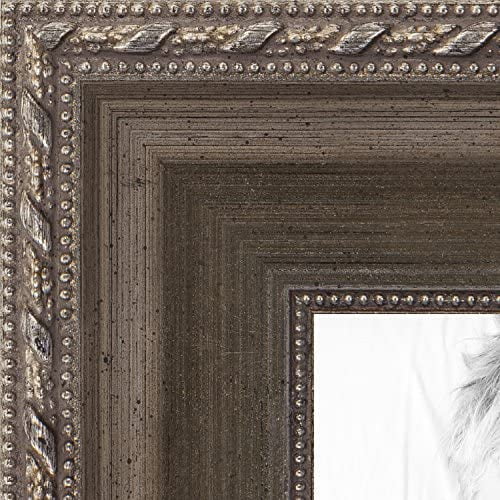 18x22 inch silver picture , this 1.5 inch wood poster is muted silver - comes with 060 plexi glass and corrugated backing (womd5027-18x22)