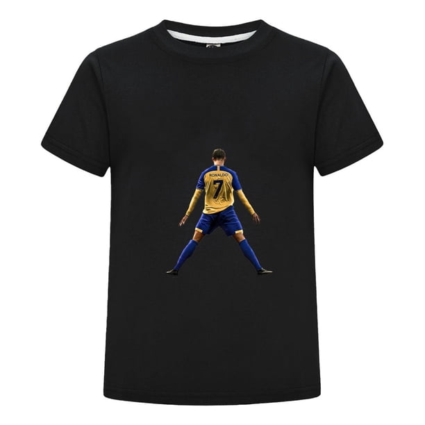 Ropa Infantil CR7 | Playera de Cristiano Ronaldo con Estampado Futbolístico para Niño Niña