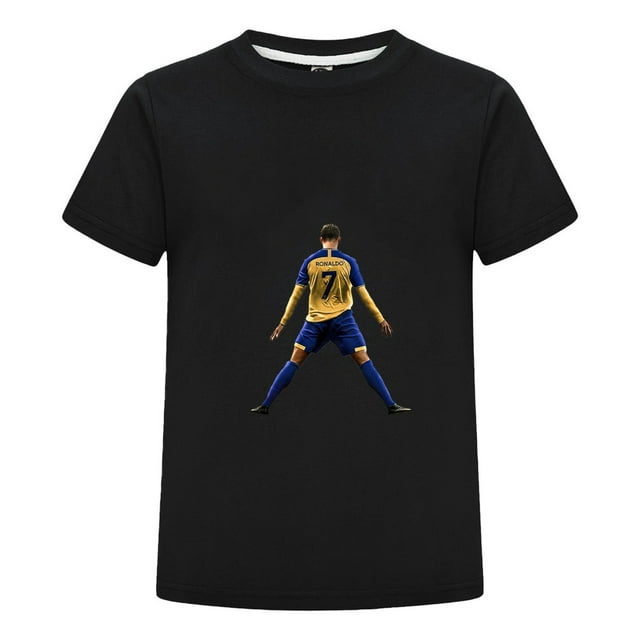Ropa Infantil CR7 | Playera de Cristiano Ronaldo con Estampado Futbolístico para Niño Niña