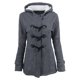 thumbnail image 1 of Puntoco, chaqueta para mujer, cárdigan con botones de cuerno sólido, abrigo acolchado con capucha, chaqueta de manga larga, abrigo, tops, liquidación de Navidad Puntoco Puntoco-3700, 1 of 7