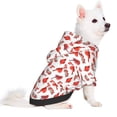 thumbnail image 2 of Sikiie Sweat à Capuche pour Chien Imprimé Oiseaux Rouges, Vêtements pour Chien, Chandail en Molleton pour Chien, Chemise pour Chiot Chaton Petits Chiens Chats-TP, 2 of 7