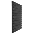 thumbnail image 2 of Auralex Acoustics - 2" StudioFoam Pyramid 2' x 2' x 2" Acoustic Panels (12 pack) Charcoal, 2 of 5