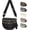 Black, variant on Emmafy Crossbody Bags for Women,Spacious Nylon Checkered Crossbody Bum Bag for Women, Fashion Checkerboard Fanny Pack Purse with Anti-theft Pocket, Adjustable Wider Strap Wasit Bag