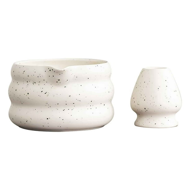 Aparatos de cocina, Accesorios de cocina, Utensilios de cocina, Utensilios de cocina, Cuenco de cerámica para matcha con esmaltado de puntos de arena y pico, Juego de té matcha, Juego de té Xianli, ja