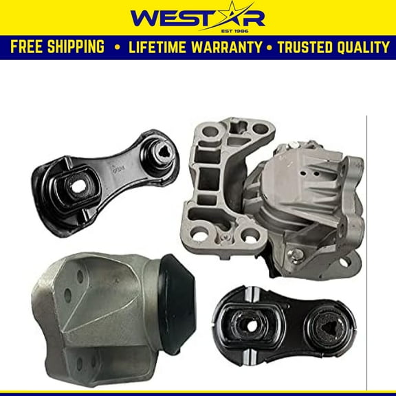 Fits 2014-2019 Ford Police Interceptor Utility 3.5L Motor&Transmission Mount 4pc