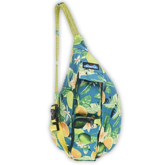 Paquete de cabestrillo KAVU Mini Rope Ocean Citrus de 4 litros con correa ajustable