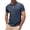 Grey, variant on Holiday Shirt for Men Fashion Solid Color Lapel Line Mens New Clothing,Grey,M