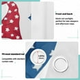 thumbnail image 4 of Gnome American Flags Blackout Curtain Panels Drapes Privacy Assured with Light Filtering Curtains for Living room Bedroom Bathroom Window, 4 of 6