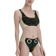 thumbnail image 2 of Daiia Owl with Mandala printed 2 piece Swimsuit Bikinis for Women High Waisted Racerback Bathing Suits Summer Tummy Control Scoop Neck Swimwear-Large, 2 of 8