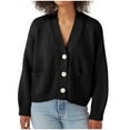 thumbnail image 1 of FAIWAD Women's Cardigan Sweater with Pockets Long Sleeve Button Down Open Front Lightweight Knit Sweater, 1 of 6