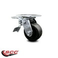 thumbnail image 2 of 4 Inch Glass Filled Nylon Swivel Caster with Ball Bearing and Total Lock Brake, 2 of 2