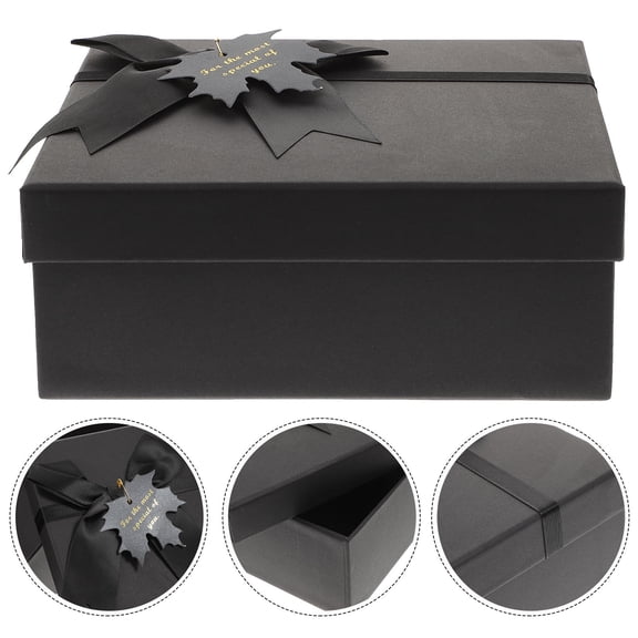 LOLIPPYY Black Box for Christmas, Birthday, and Special Occasions - Single Piece Packaging