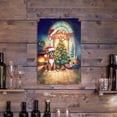 thumbnail image 3 of Merry Christmas Boxer Santa Hat Xmas Tree Winter Holiday Vertical Metal Aluminum Sign Boxers Dog Lover Gifts Idea Wall Art Home Decor - 01013, 3 of 5