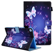 Tarise for Samsung Galaxy Tab A8 10.5 inch Tablet Case, X200 Cover, PU Leather Auto Wake/Sleep Pen Holder Shockproof Anti-Scratch Slim Stand Case Cover for Samsung SM-X200/X205/X207, Butterfly