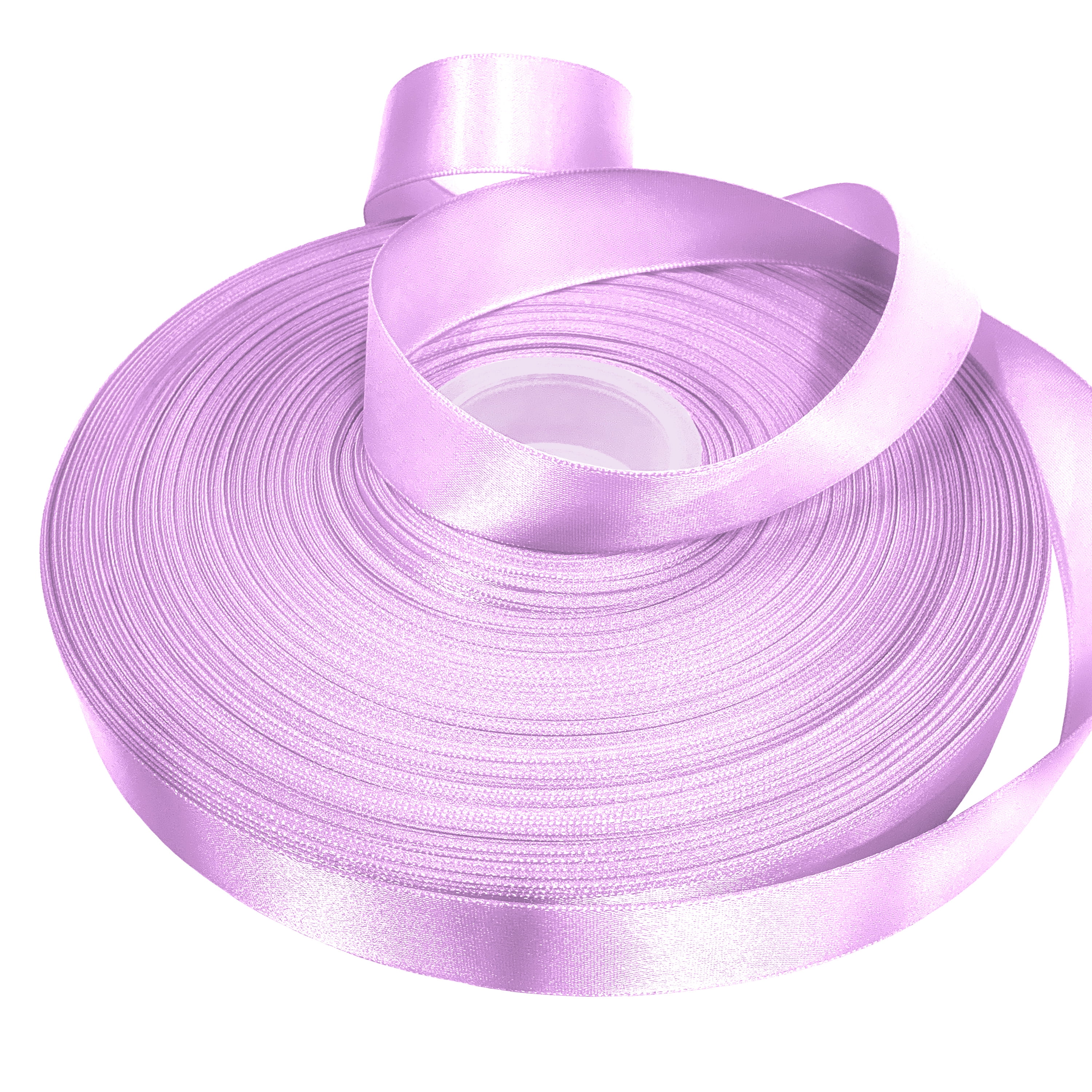 Bulk Ribbon Single Face Satin Light Purple (15mmx50m)