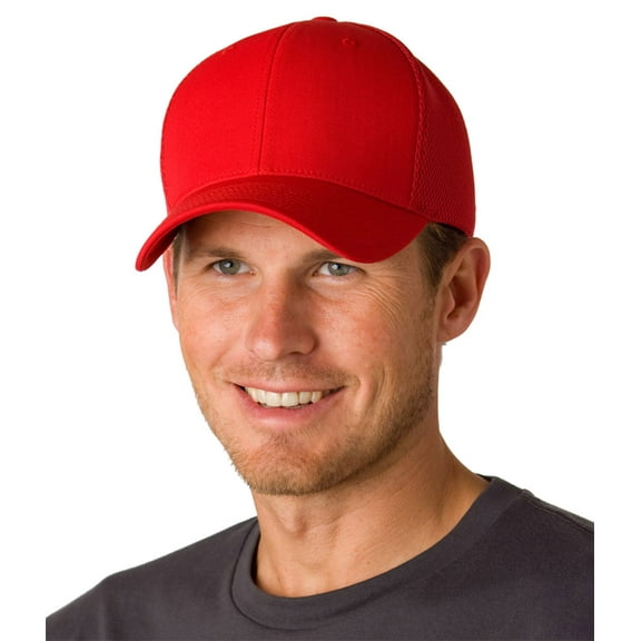 Flexfit Ultrafibre Cap With Airmesh Back , 6533 , Red , Small/Medium