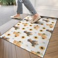 thumbnail image 4 of Dogs with Sunflowers Door Rugs,Washable Non Slip Door Mats Indoor,Decorative Door Mats,Entry Mat Indoor for Entrance,Bedroom,Kitchen,Bathroom,17"x30", 4 of 6