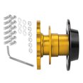 thumbnail image 4 of Adaptador de cubo para volante de coche Universal dorado, adaptador de carreras de liberación rápida, Kit Snap Off Boss, 4 of 12