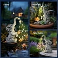 thumbnail image 2 of Solar Elephant Watering Decor for Gift, Outdoor Garden Statue with Constant LED Lights, Solar Statues for Gardens Patio, 2 of 7