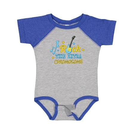 

Inktastic I Rock This Extra Chromosome Down Syndrome Awareness Gift Baby Boy or Baby Girl Bodysuit