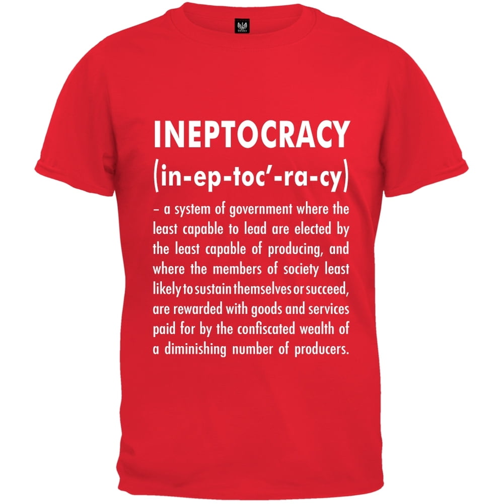 Ineptocracy Definition Red T-Shirt
