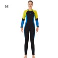 thumbnail image 3 of Traje de trabajo completo Traje de cuerpo completo para hombres y mujeres Agua de una pieza Actividades deportivas en agua fría para snorkeling Surfing Spearfishing Woman / Amarillo M Advancent OD017131-21, 3 of 7