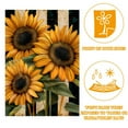 thumbnail image 2 of Welcome Vintage Sunflowers with Stripes Garden Flag, Vertical Double Sided Small House Flag, Yard Farmhouse Outdoor Deck Veranda Lawn Decor 28x40 Inch, 2 of 6