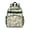 Dark-green-10, variant on Abstract Floral Watercolor School Backpack Spacious Adjustable Straps Chest Buckle Water-resistant Lightweight Bookbag for Daily Use