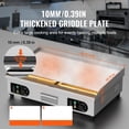 thumbnail image 3 of Plancha Eléctrica Industrial Restaurante Comal Parrilla 76cm, 3 of 4