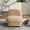 khaki, variant on CQSXDA Pumpkin-Shaped Swivel Accent Chair with 360-Degree Metal Base and Soft Velvet Fabric Upholstery for Living Room,Coral