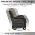 thumbnail image 5 of Bellefurn Patio Furniture Set with Fire Pit,9-Piece Outdoor Conversation Set with Patio Swivel Chairs Sectional Sofa and 2 Ottomans Side Table for Balcony, Porch, Garden, 5 of 11