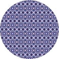 thumbnail image 1 of Ahgly Company Tapis d'Intérieur Rond Lavable en Machine Mimosa Violet Transitionnel, 4 Pieds Rond, 1 of 7