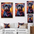 thumbnail image 4 of Designart "Pop Art Pug Extravaganza VI" Animals Dog Floater Framed Wall Decor, 4 of 5
