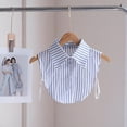 thumbnail image 2 of TELOLY Striped Detachable Fake Collar Half Shirt Blouse Dickey Collar Faux False Collar Elegant for Women Girls, 2 of 7