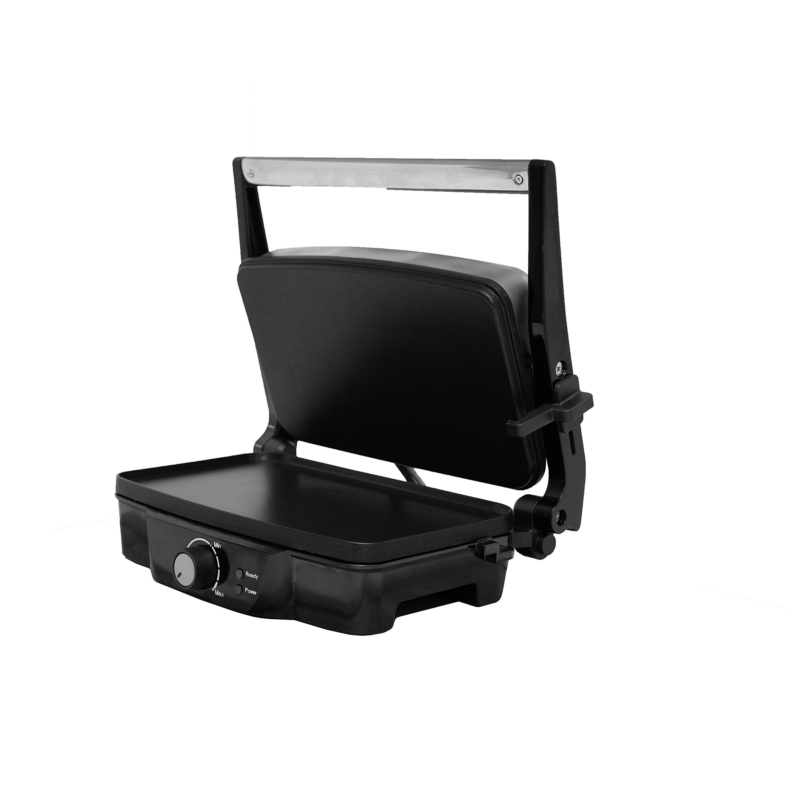 Lodge LPP3 Square Ribbed Panini Press, 8.25-inch