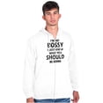 thumbnail image 3 of Funny Not Bossy Just Smart Joke Unisex Fleece Graphic Zip Up Hoodie Brisco Brands 5X, 3 of 6